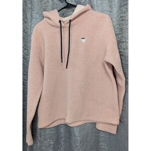 FILA Hoodie Women's Pink Sherpa Small‎